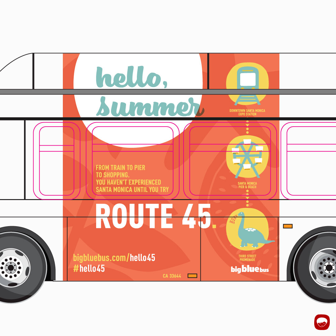 campaign - route 45 - bus wrap