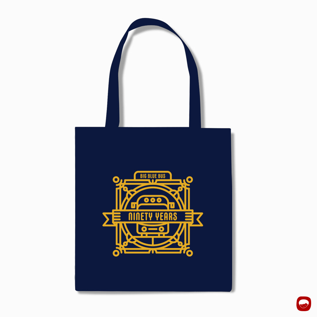 campaign - big blue bus - 90th anniversary - bag