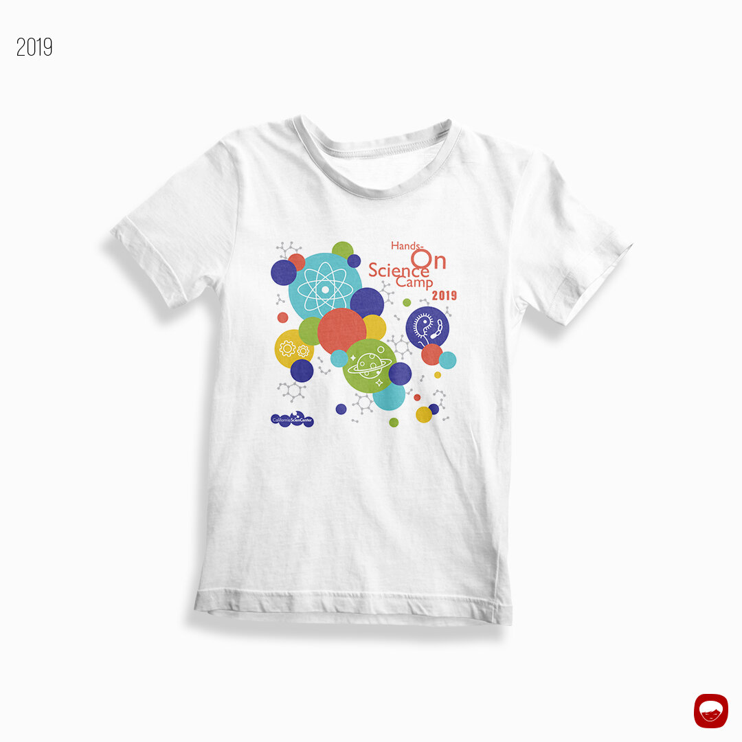 california science center - hands on science camp - tshirt - 2019
