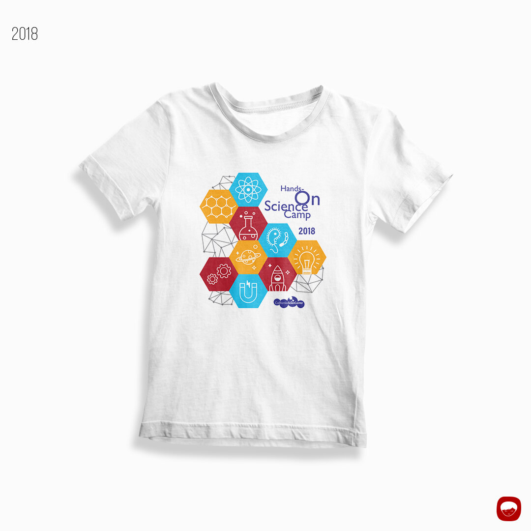 california science center - hands on science camp - tshirt - 2018