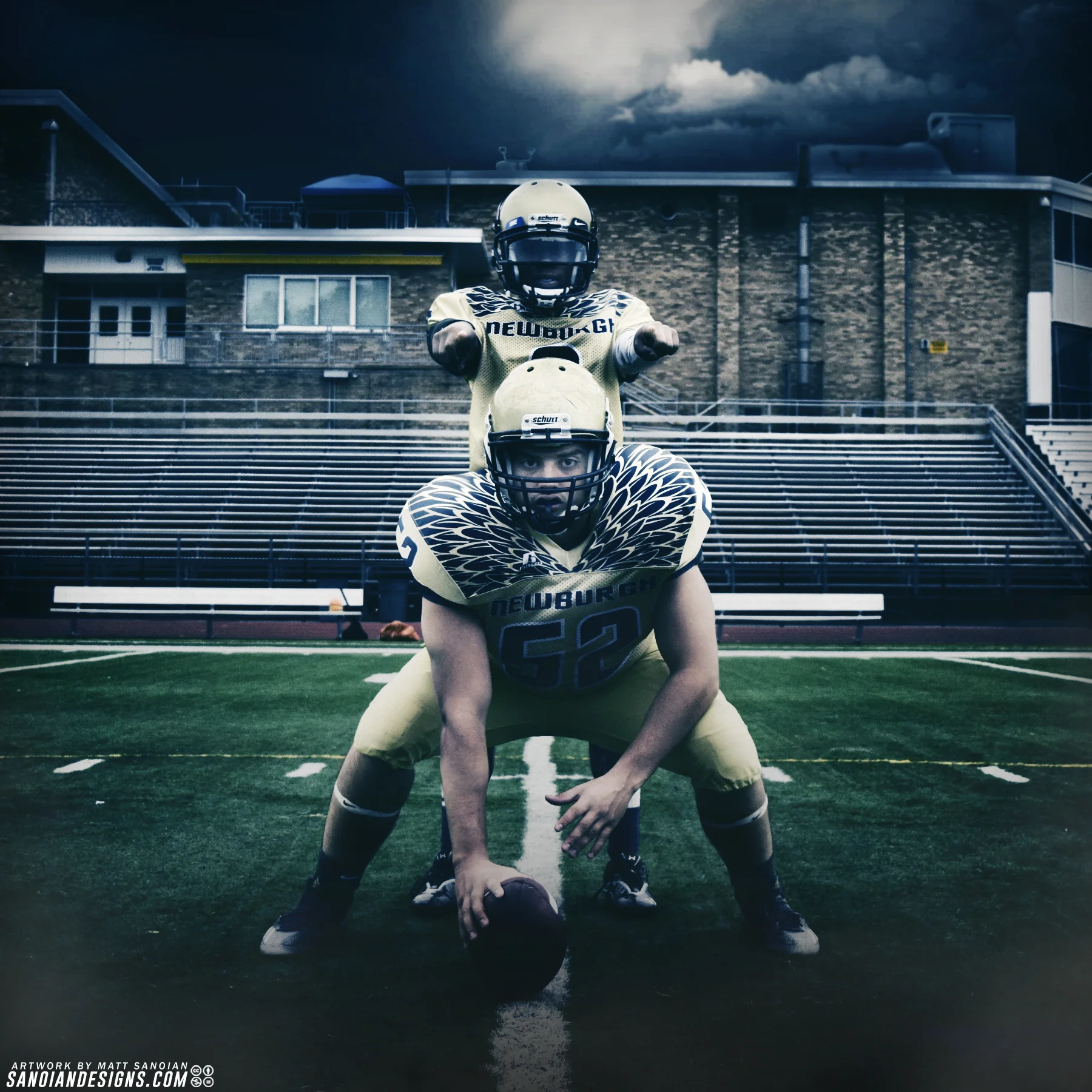 Nick Geyer/Tyreik Washington - NFA Football Graphic