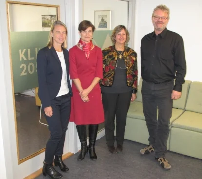 From the left: Kristina Mjörnell, Hallie Eakin, Rafaela Matos and Thomas Glade. Photo: Tore Kvande