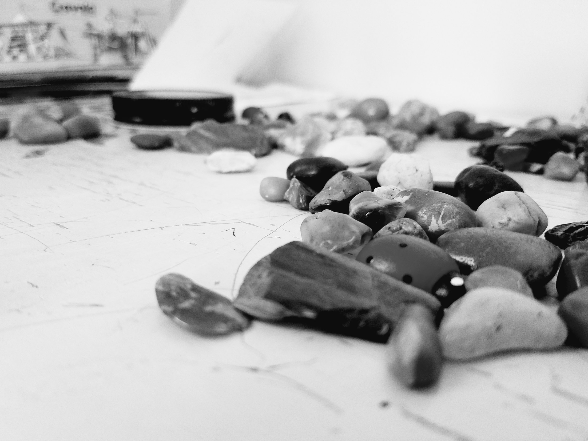 A very small portion of Nettie's rock and tiny thing collection
