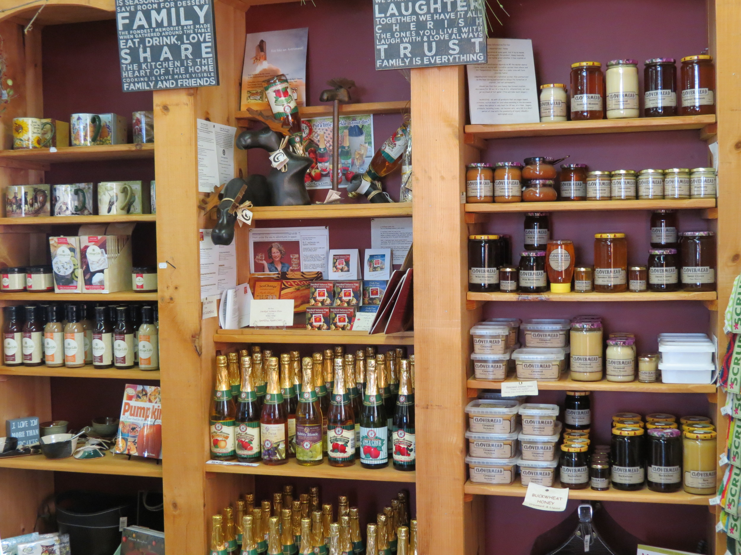 Local Sparkling Cider, Local Honey