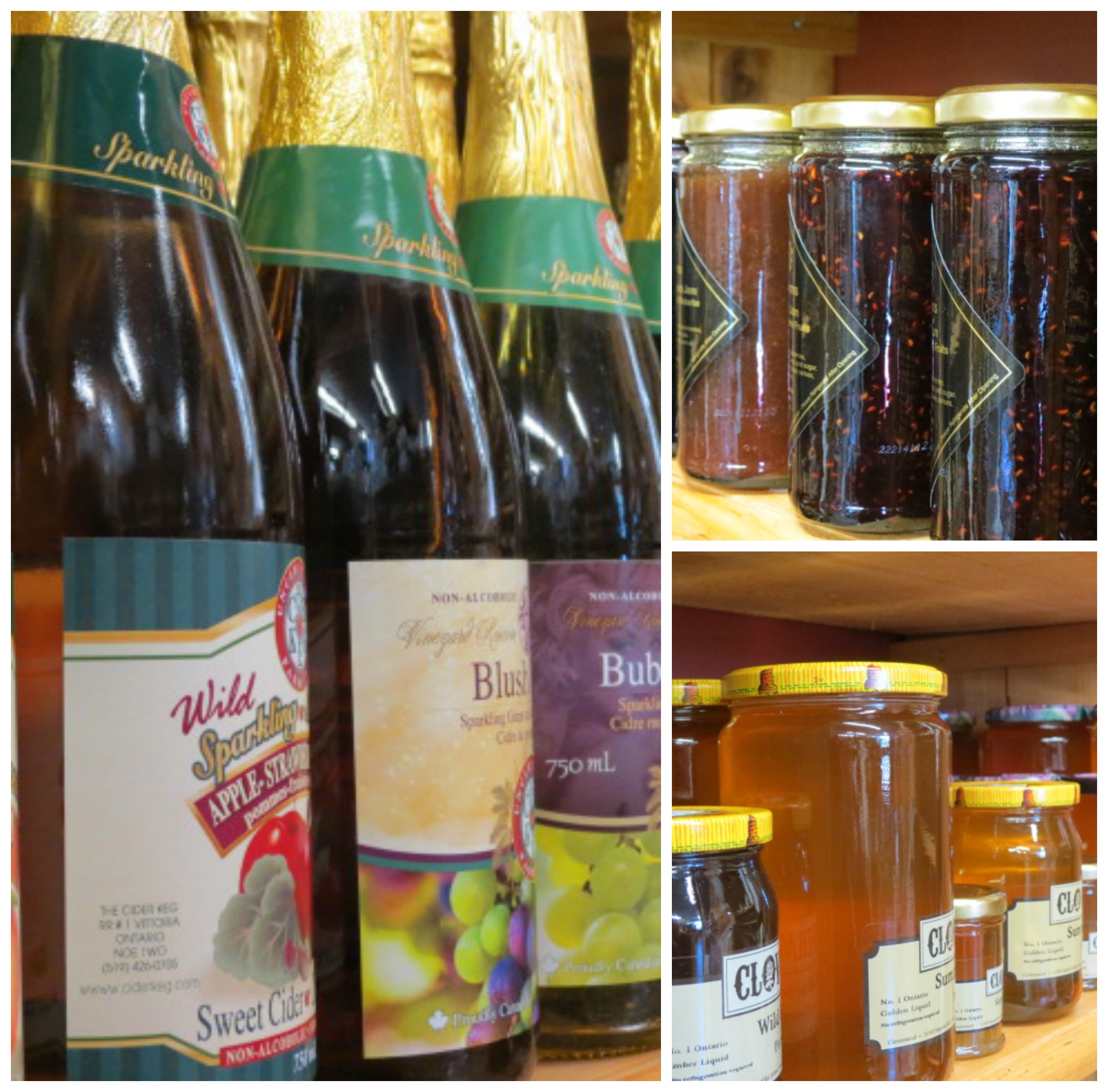 Sparkling Cider, Honey & Gourmet Jam!
