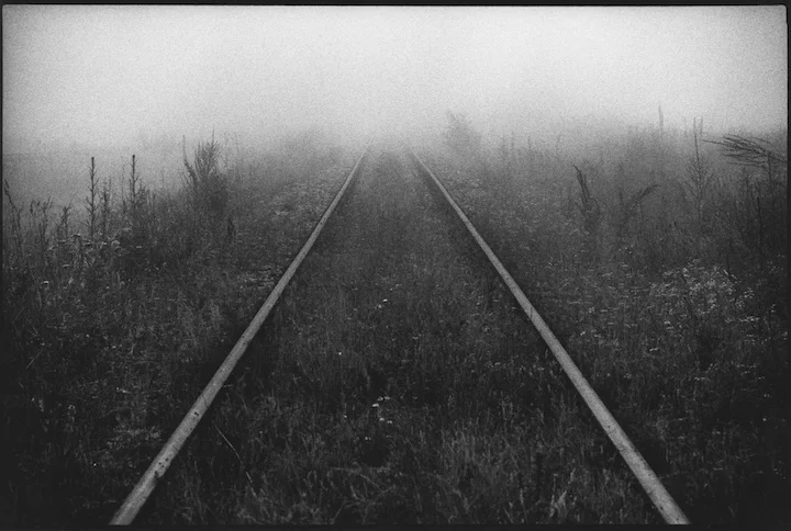 Railway track in Kosovo down which ethnic Albanian Kosovars were deported to Albania by Federal Republic of Yugoslavia authorities.