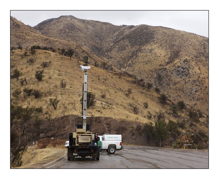  A portable vehicle mounted observation post at Canelo Pass in the Coronado National Forest at the location where the Spanish conquistador Francisco Vasquez de Coronado led the first European migration into what is now the North American Southwest. T