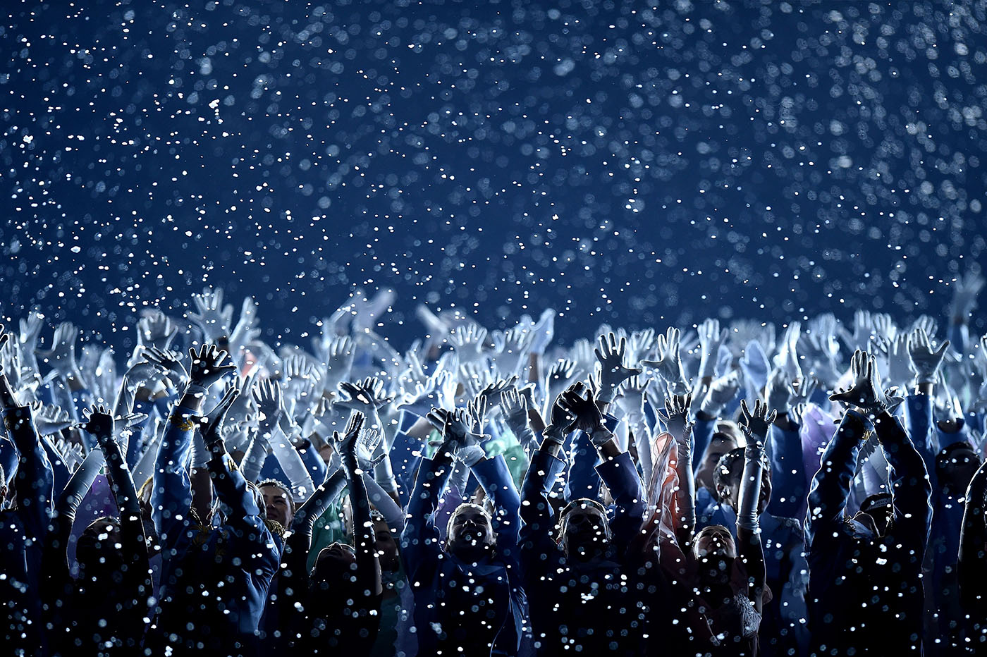 Best photo picks of 2014: Dazzle Dancers perform during the opening ceremony of the Sochi 2014 Winter Olympics at Fisht Olympic Stadium on Feb. 7. Copyright: PASCAL LE SEGRETAIN/GETTY IMAGES