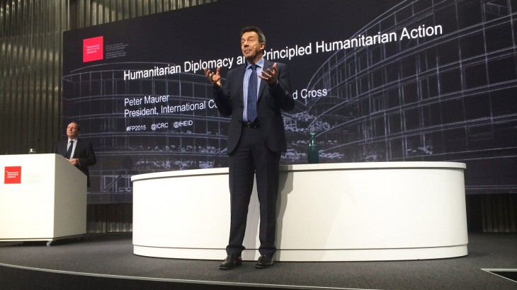 ICRC President Peter Maure