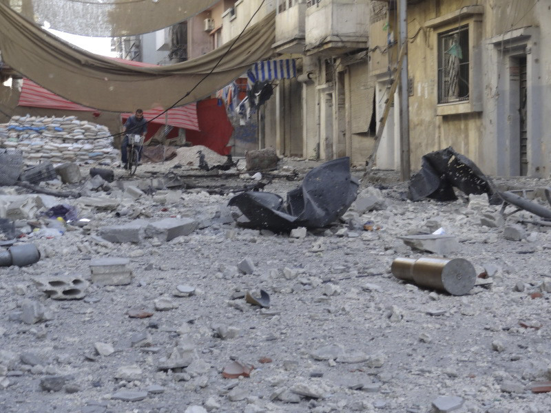 Casualties in Syria rising - Center Of Homs last week - Photo courtesy of Reuters/Waleed Faris/Handout