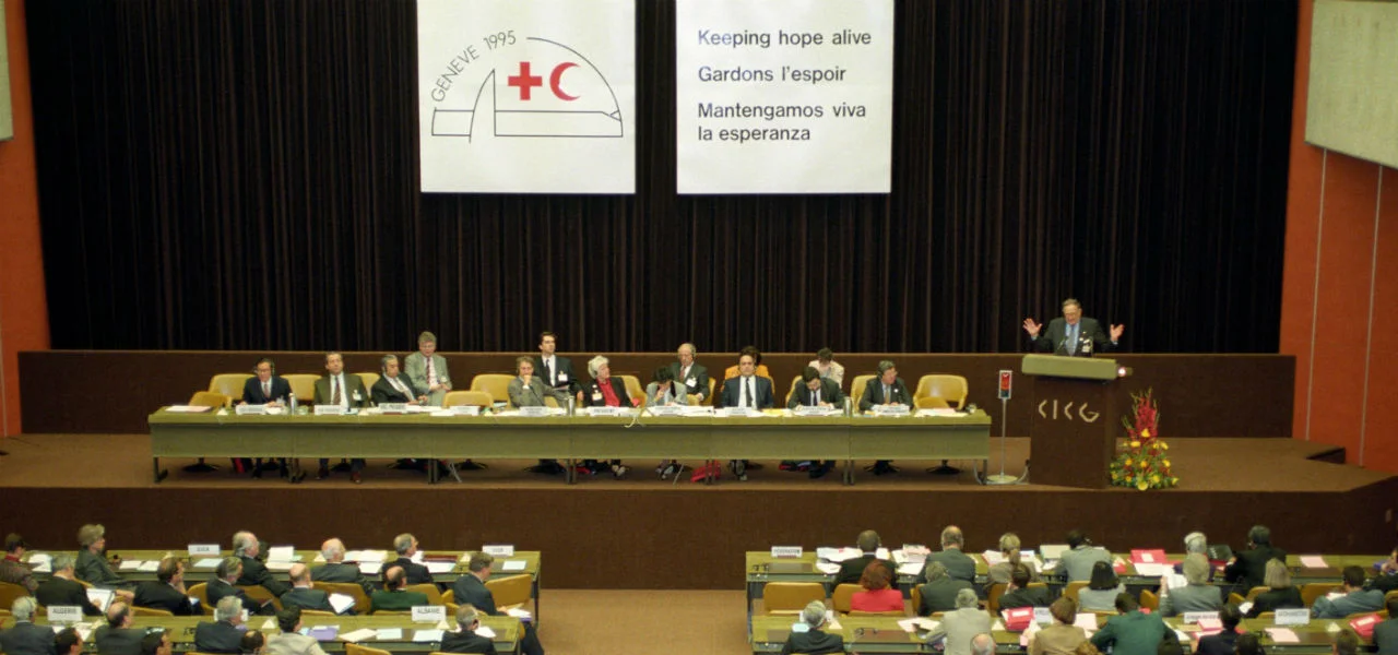1995 The 26th International Conference (Geneva) welcomed the Code of Conduct for the International Red Cross and Red Crescent Movement and Non-Governmental Organisations (NGOs) in Disaster Relief. The Code, which celebrated its 20-year anniversary in 2014, is often referred to as one of the earliest efforts to promote standards and accountability in humanitarian action.