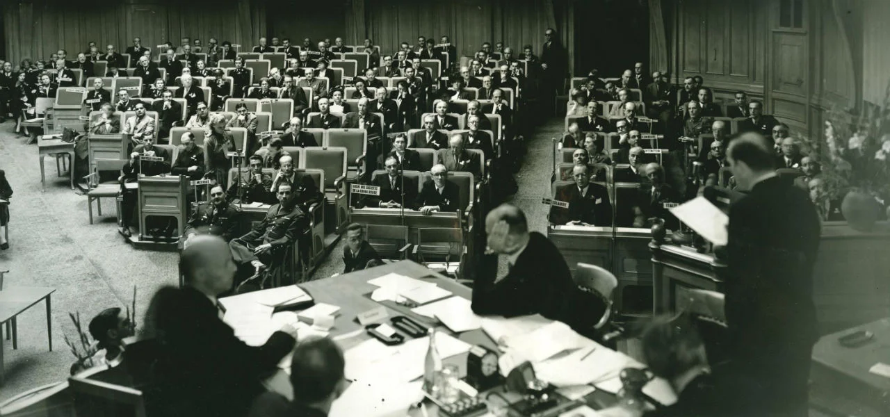1948 The 17th International Conference (Stockholm) adopted four draft conventions and recommended that they be presented to a Diplomatic Conference for adoption and signature – these draft texts were subsequently to become the present four Geneva Conventions of 1949, now universally ratified.