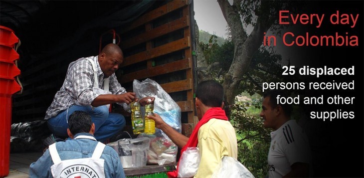 The Colombian government has registered 7.9 million victims of armed conflict. Among them, 6.9 million are IDPs. ©ICRC