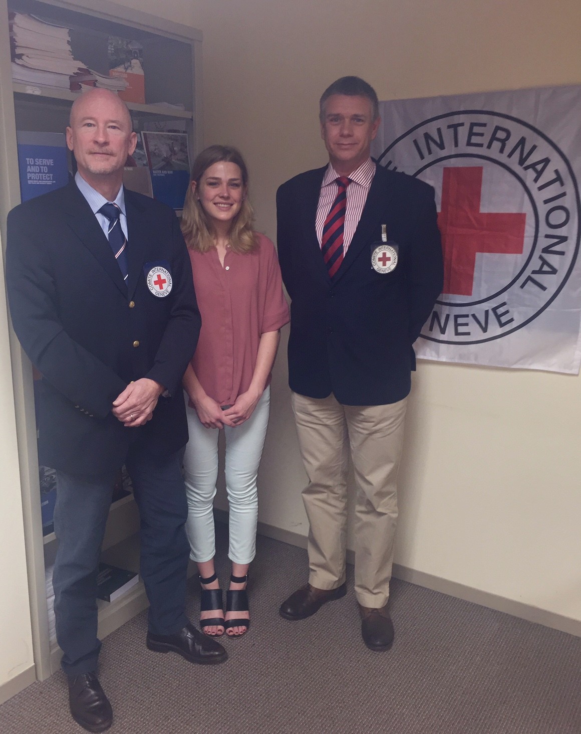 Washington, D.C.: Martin Lacourt, Senior Armed Forces Delegate, Peter Evans, Armed Forces Delegate, and Carly Steffes, Armed Forces Assistant