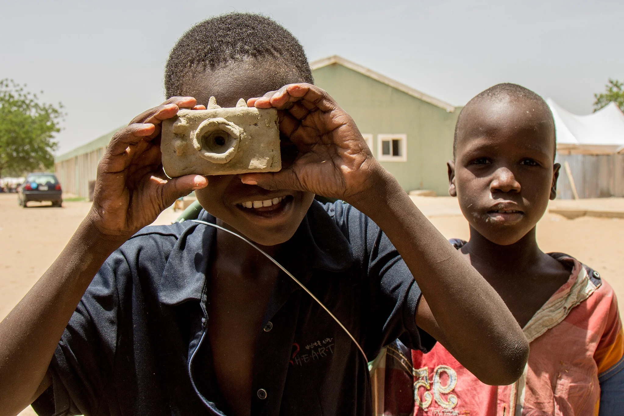 These children fled their hometown with their families to save their lives when their village was attacked.