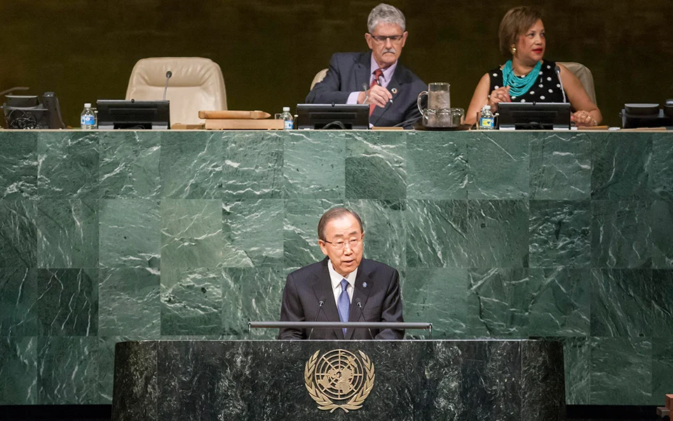 Secretary-General Ban Ki-moon at the 5th Review of the UN Global Counter-Terrorism Strategy in New York, June 30-July 1, 2016. UN Photo/Manuel Elias