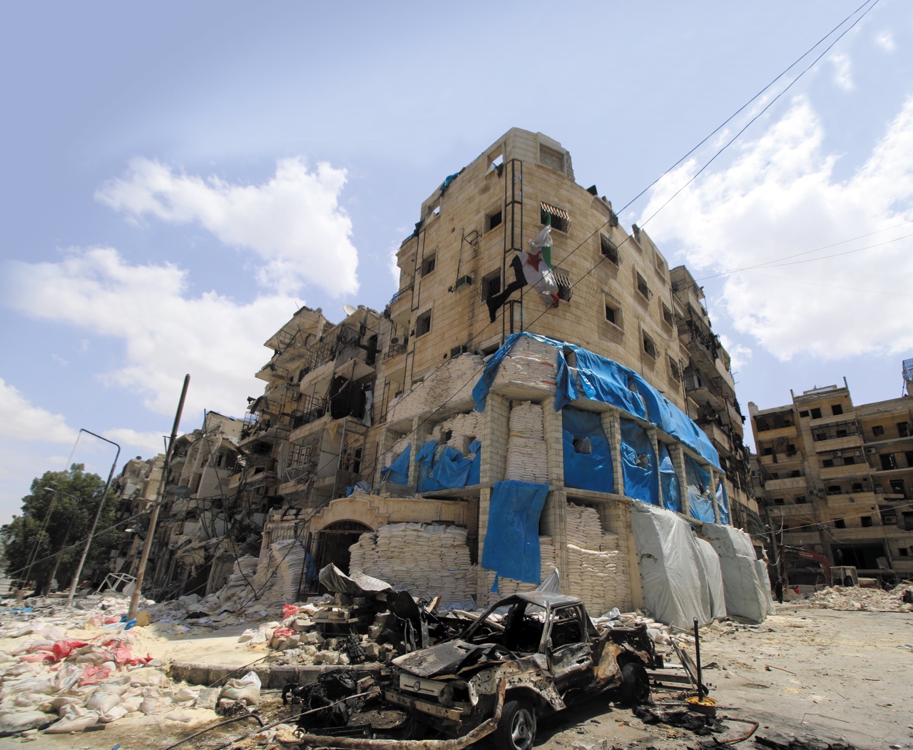 Al-Quds hospital in Aleppo, Syria after it was hit by airstrikes in April 2016. Photo: REUTERS/Abdalrhman Ismail