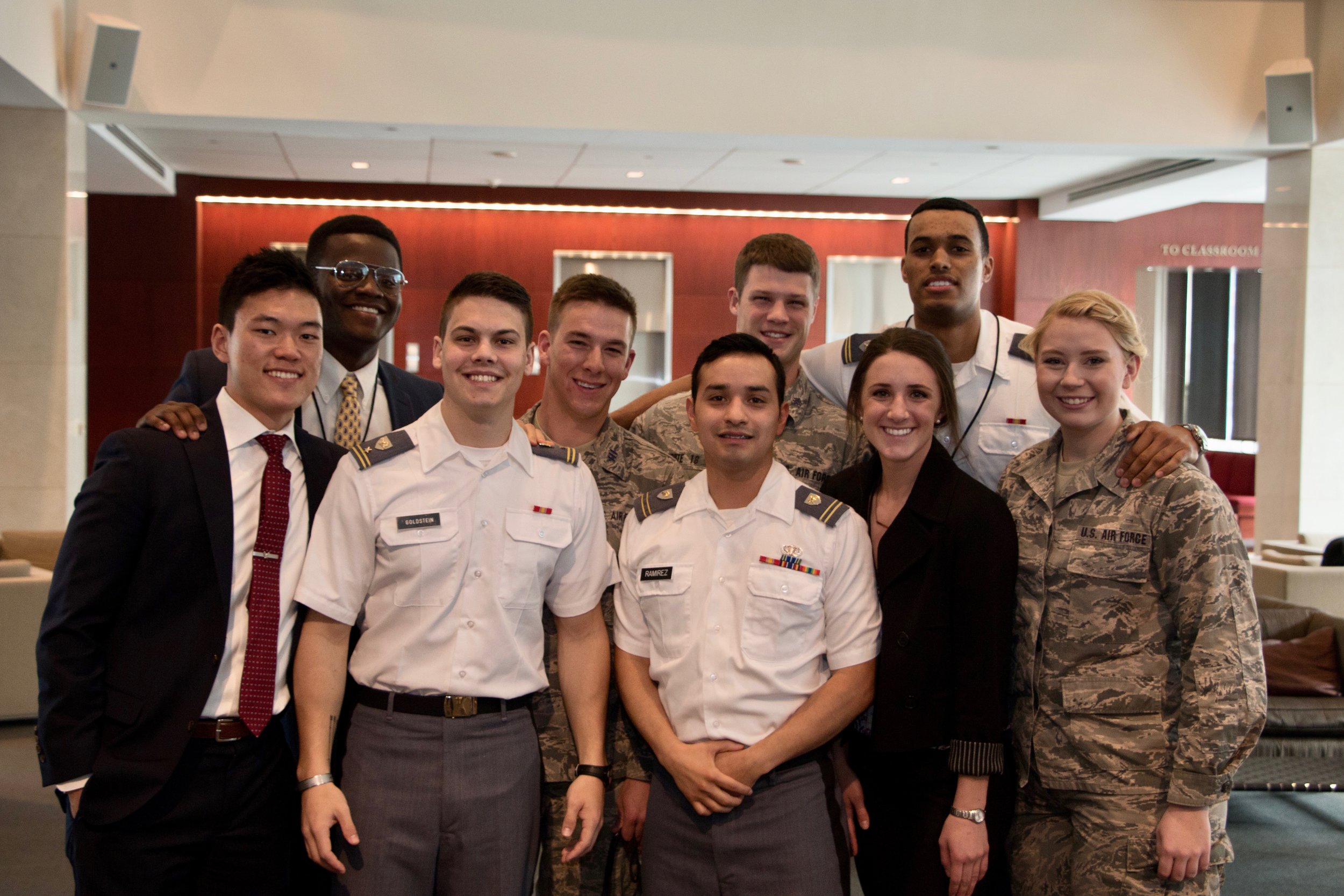 Participants from U.S. Military Academies. Joe Gibson/American Red Cross