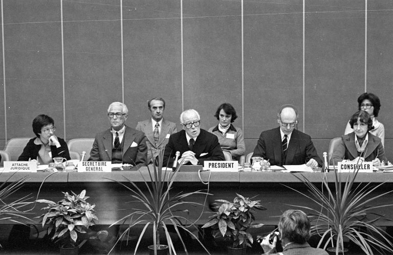 Geneva, Switzerland - Diplomatic Conference on the Reaffirmation and Development of International Humanitarian Law Applicable to Armed Conflicts. ©ICRC/KURZ Jean-Jacques