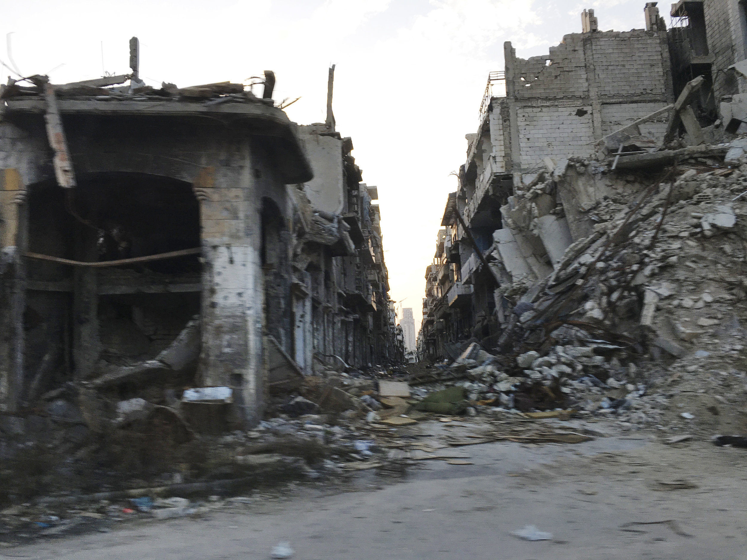 Homs, Syria. A view of the badly damaged center of the city. “I Saw My City Die,” a new report released today captures the experience of civilians living in cities impacted by devastating urban wars in Iraq, Syria and YemenICRC/Pawel Krzysiek