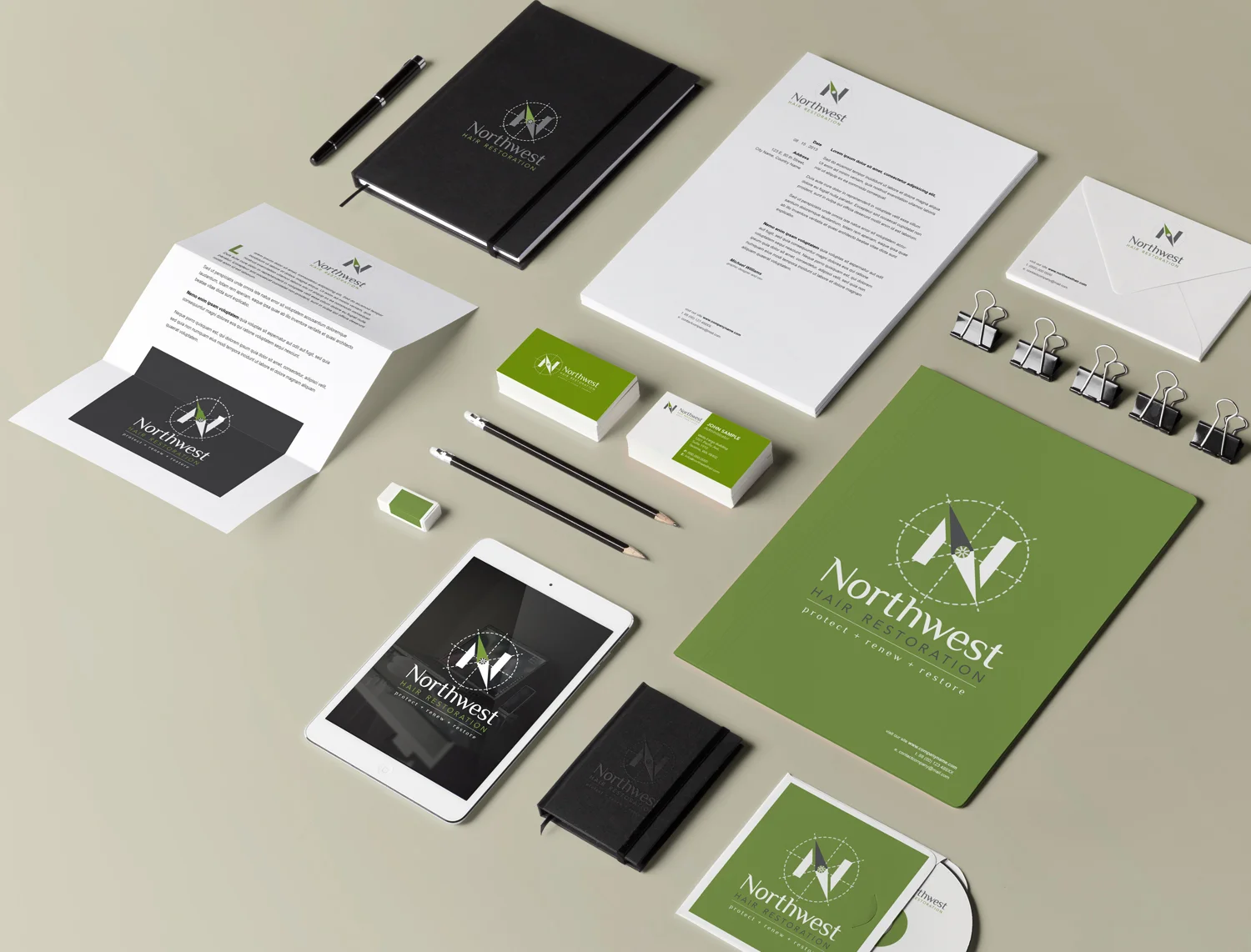 Northwest Hair Restoration print collateral