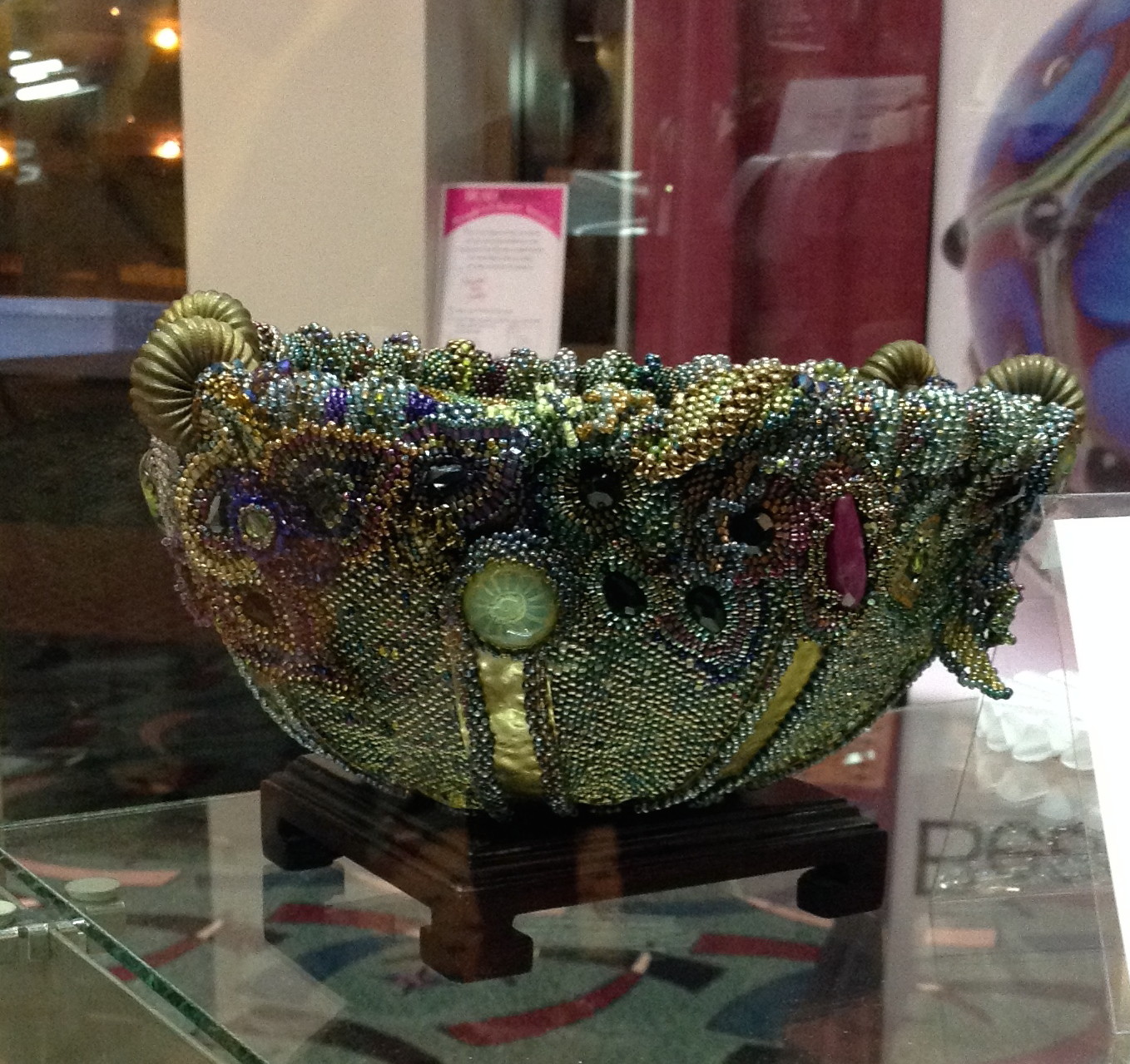 Another embellished bowl by Ellen Soloman.