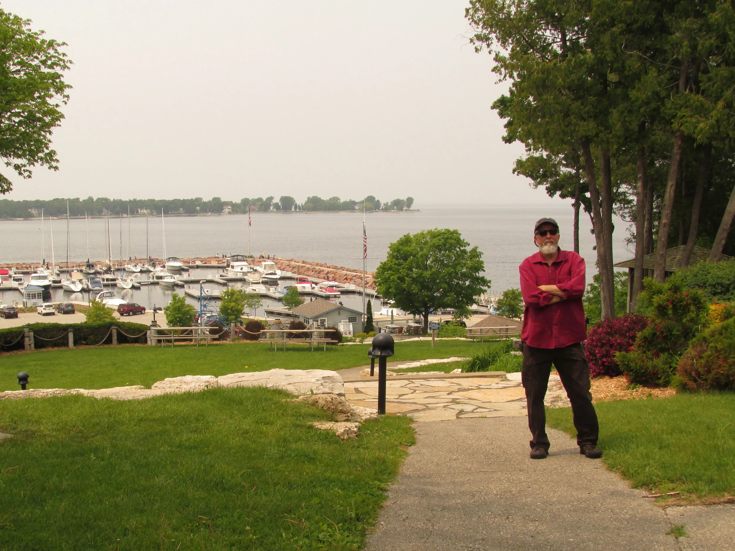 Wayne at Egg Harbor, Door County. Lots of small harbors and quaint villages.......and of course, boats.