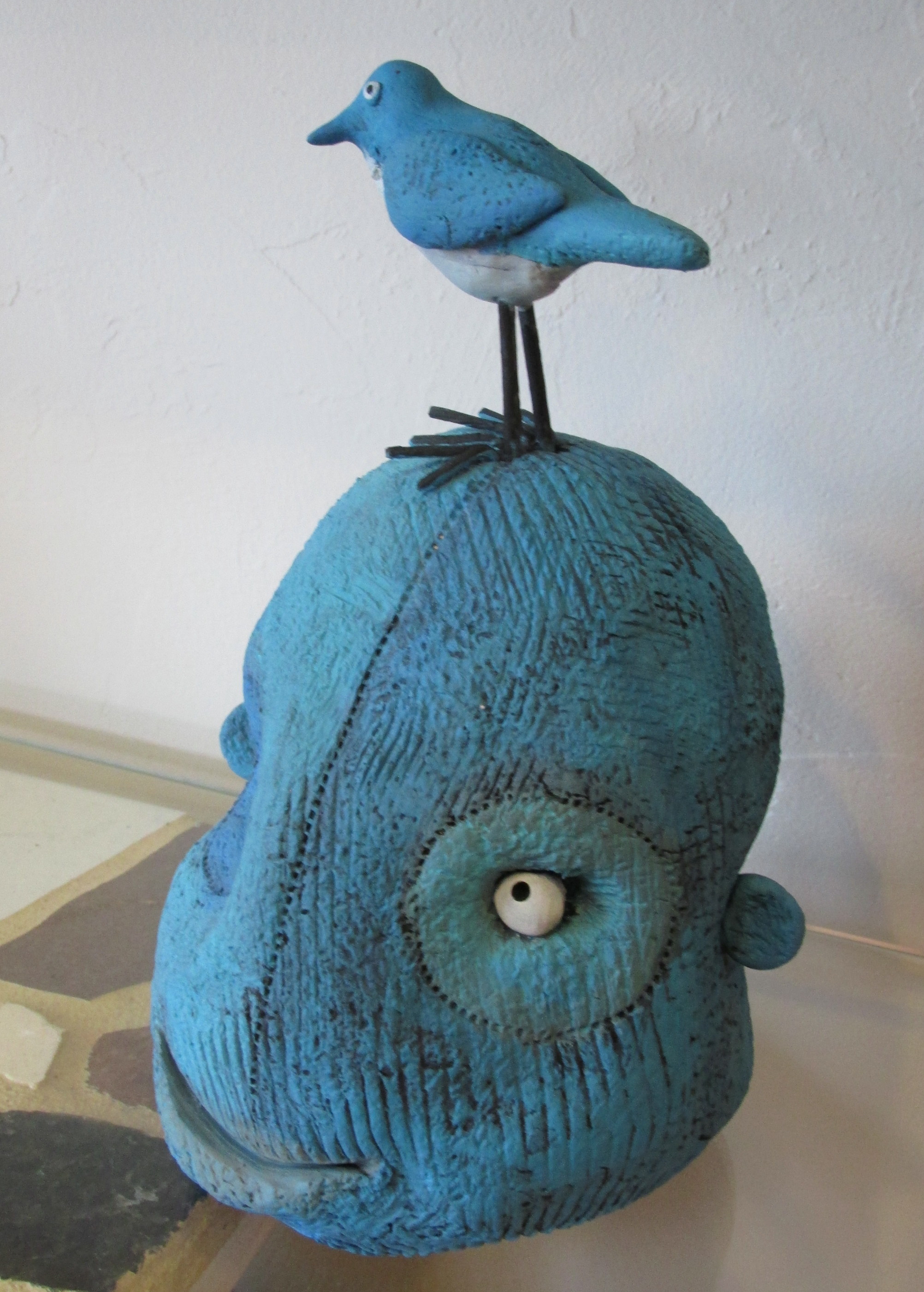 This little guy lived inside the gallery but he would have looked just right outside as well.