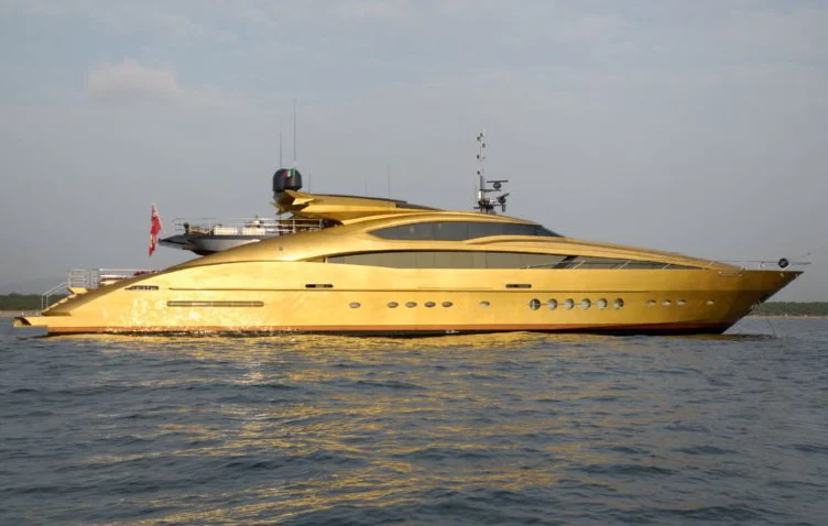 Here is another one of the Palmer Johnson yachts....and as you can see they are not only large but sea worthy. I think I read somewhere the largest one they have built was 200 plus feet.