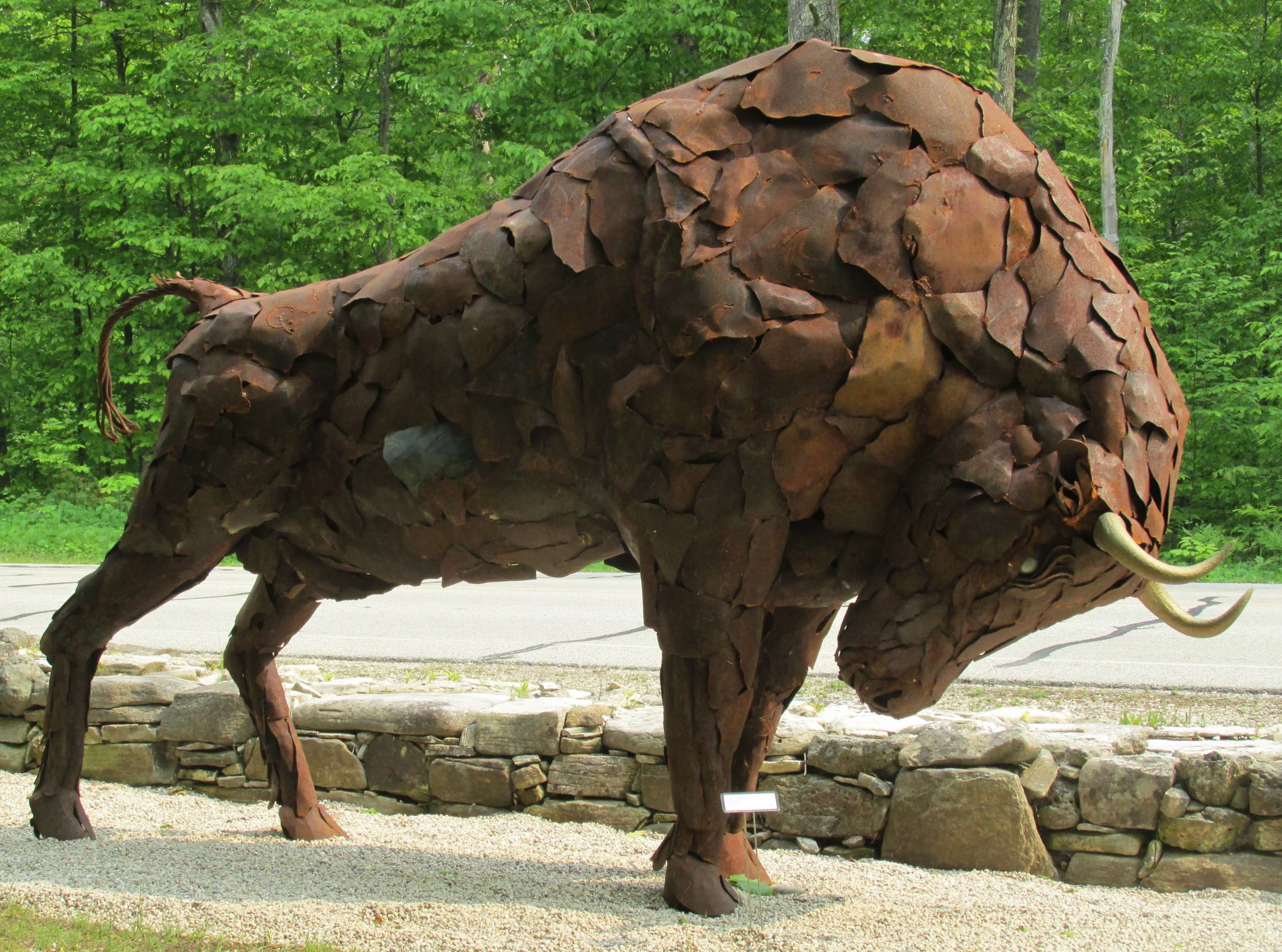 Not all sculptures were fish......this guy was visiting from Colorado or Wyoming.
