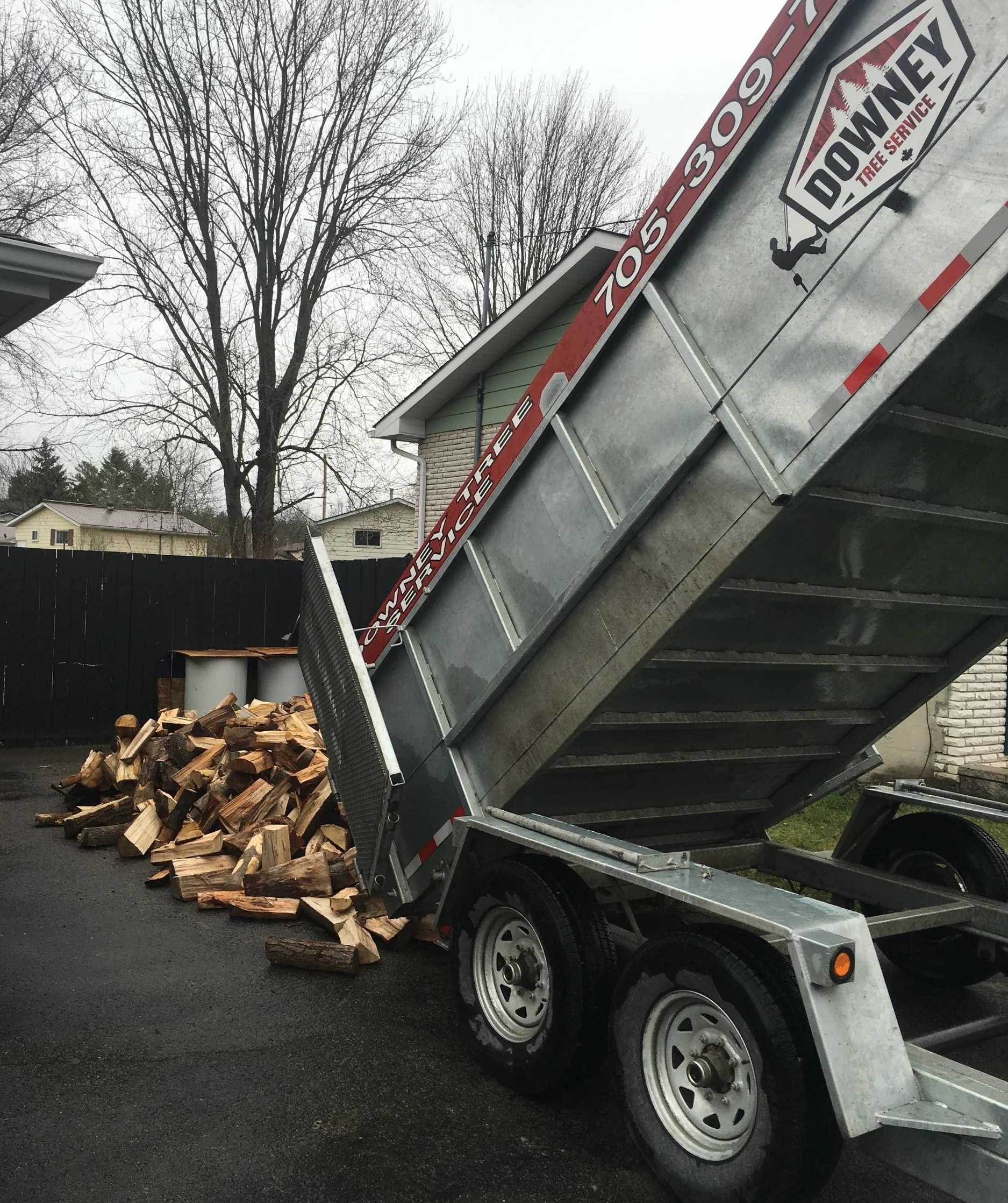 14' Galvanized Dump Trailer