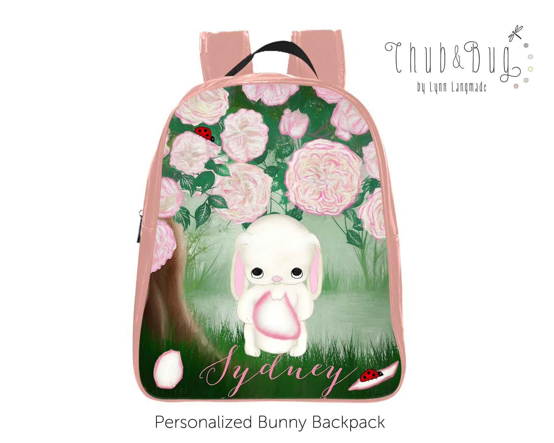 Baby Fox Backpack Cute Animal School Bag For Boys In Black Or White Chub And Bug Illustration Wall Art And School Supplies For Kids And Babies