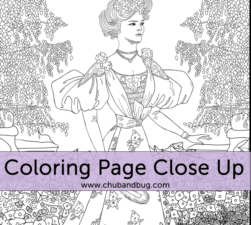 Gibson Girls Coloring Pages