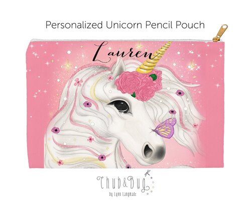 Unicorn Pencil Pouch For Kids