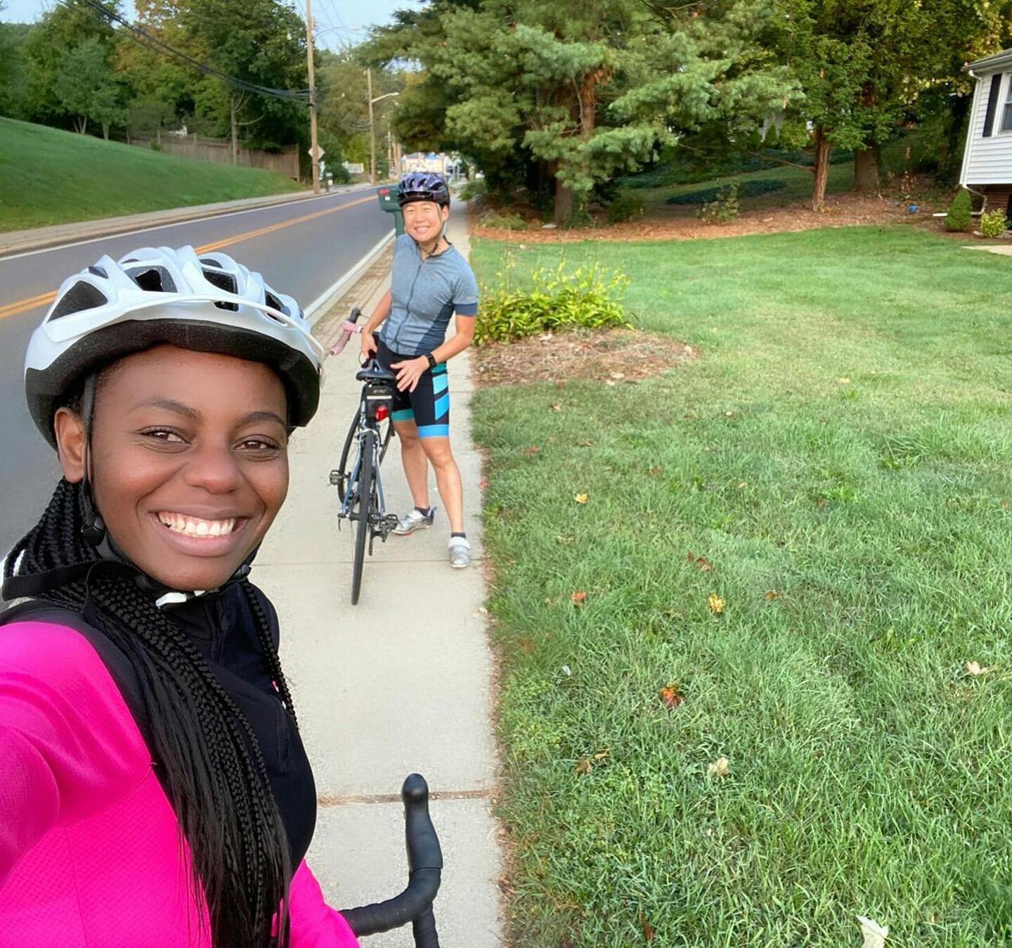 We&rsquo;re up to week 3 of our Strava challenge! Link in bio for info and to sign up. Congrats to week 2 winners - Dana, Richard, Ekaterina, and Andrew!! Valerie and Ketty featured above cycling in style.