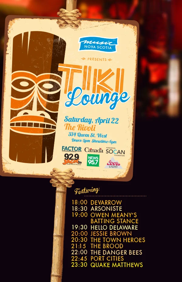 Canadian Music Week - Music Nova Scotia presents: Tiki Lounge