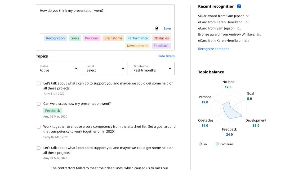 Draft of employee view