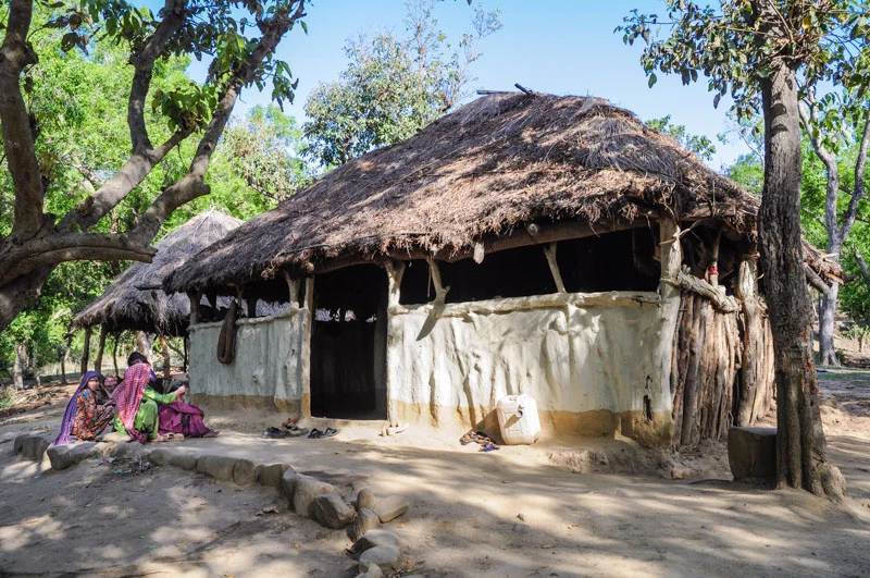 The family hut in April, 2009