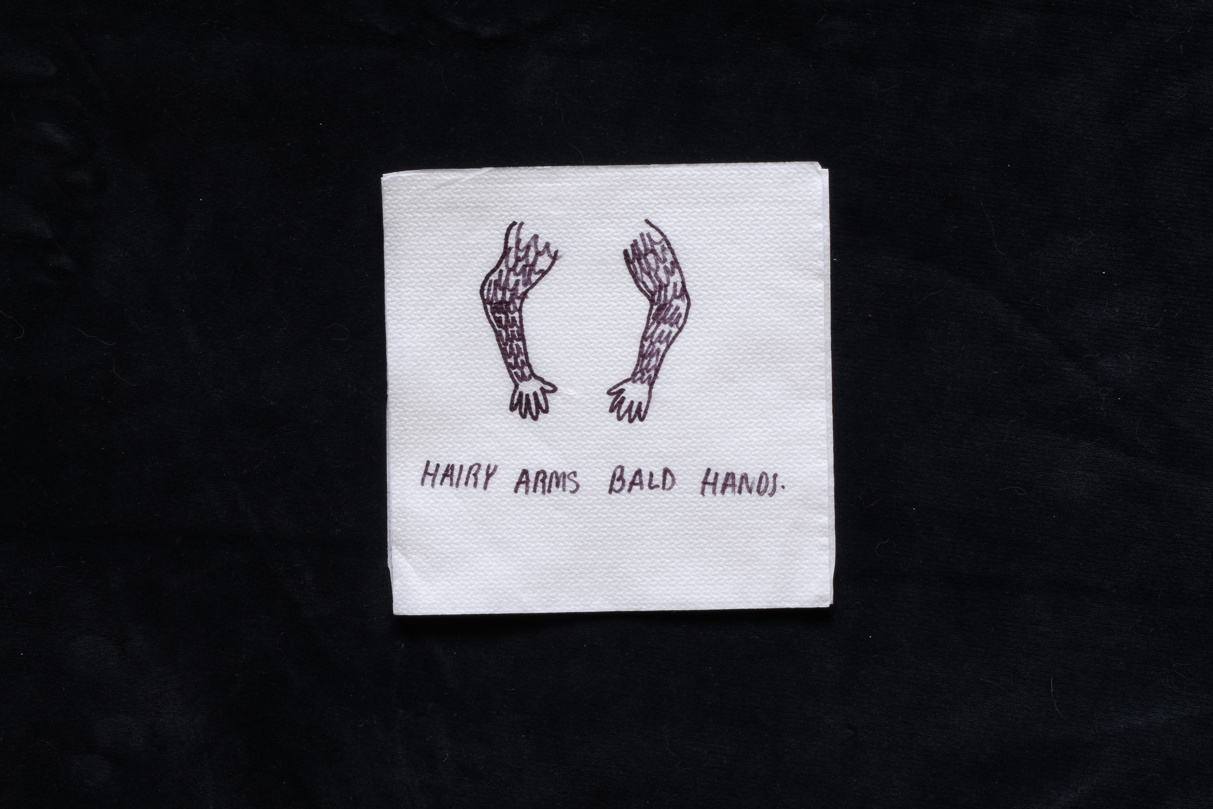 'Hairy Arms, Bald Hands'