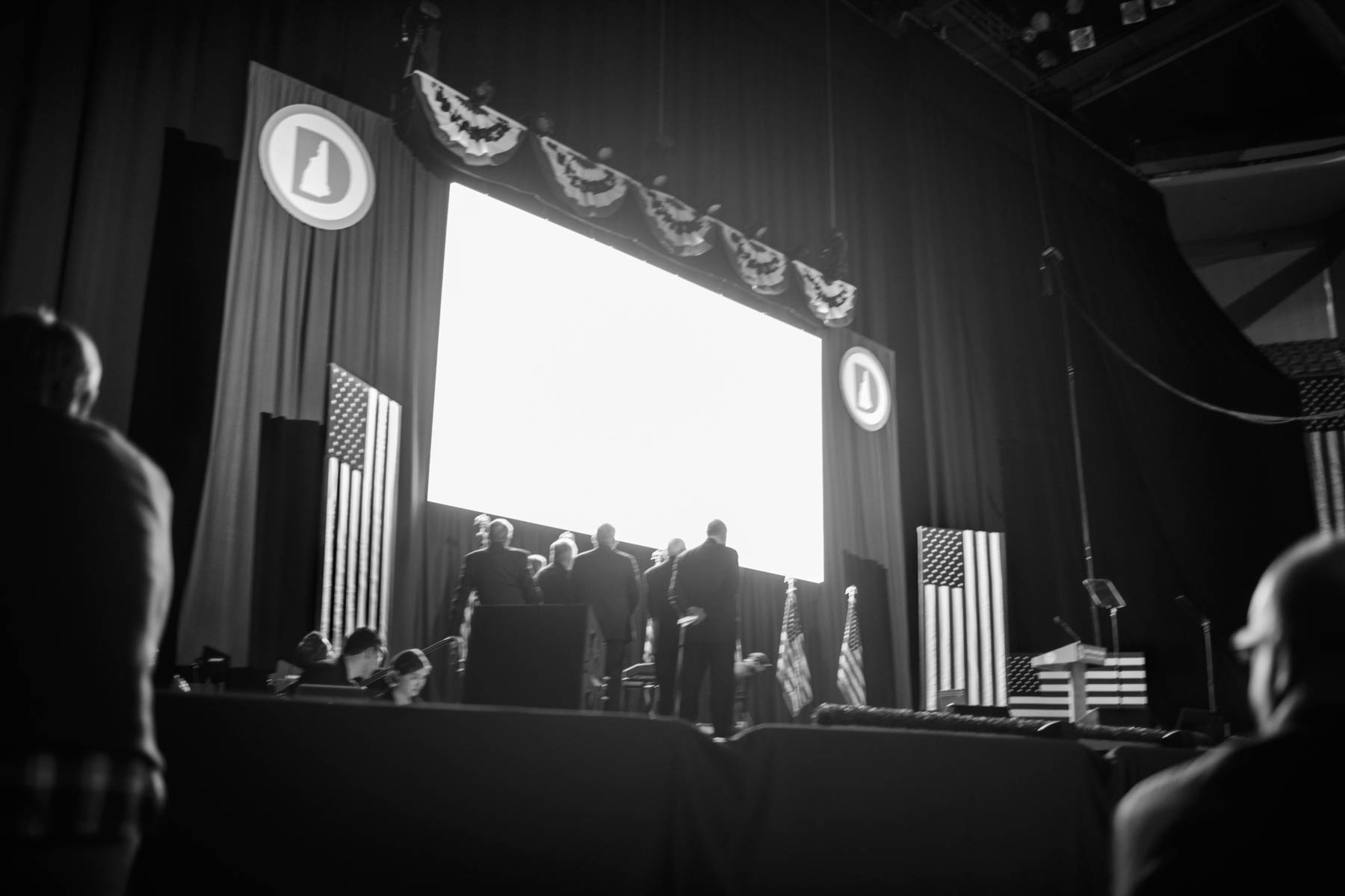 5 Feb 2016 - Manchester, New Hampshire - Democratic Party officials are running a slideshow at the 2016 McIntyre-Shaheen 100 Club Celebration.