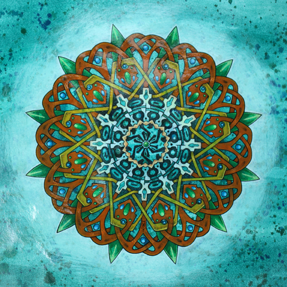 Ivory and Jade Mandala