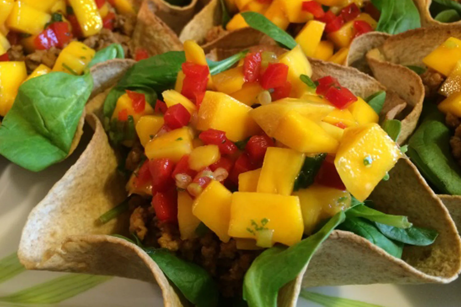Caribbean Taco Salads