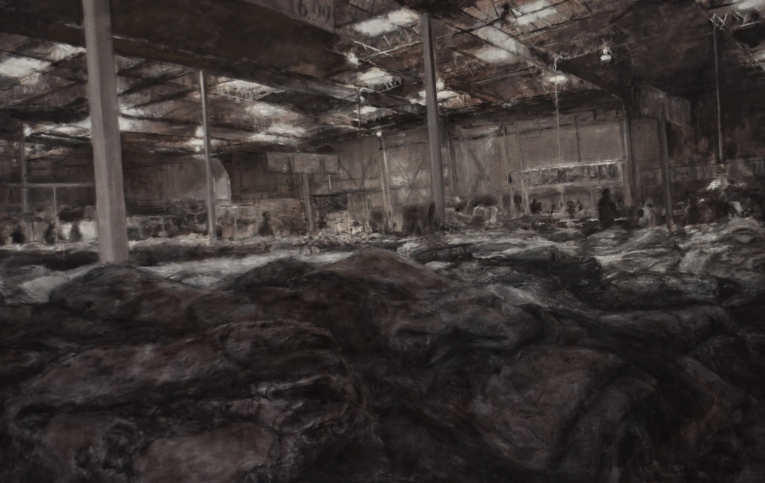 Heaving Sea (of Blankets), 2013 