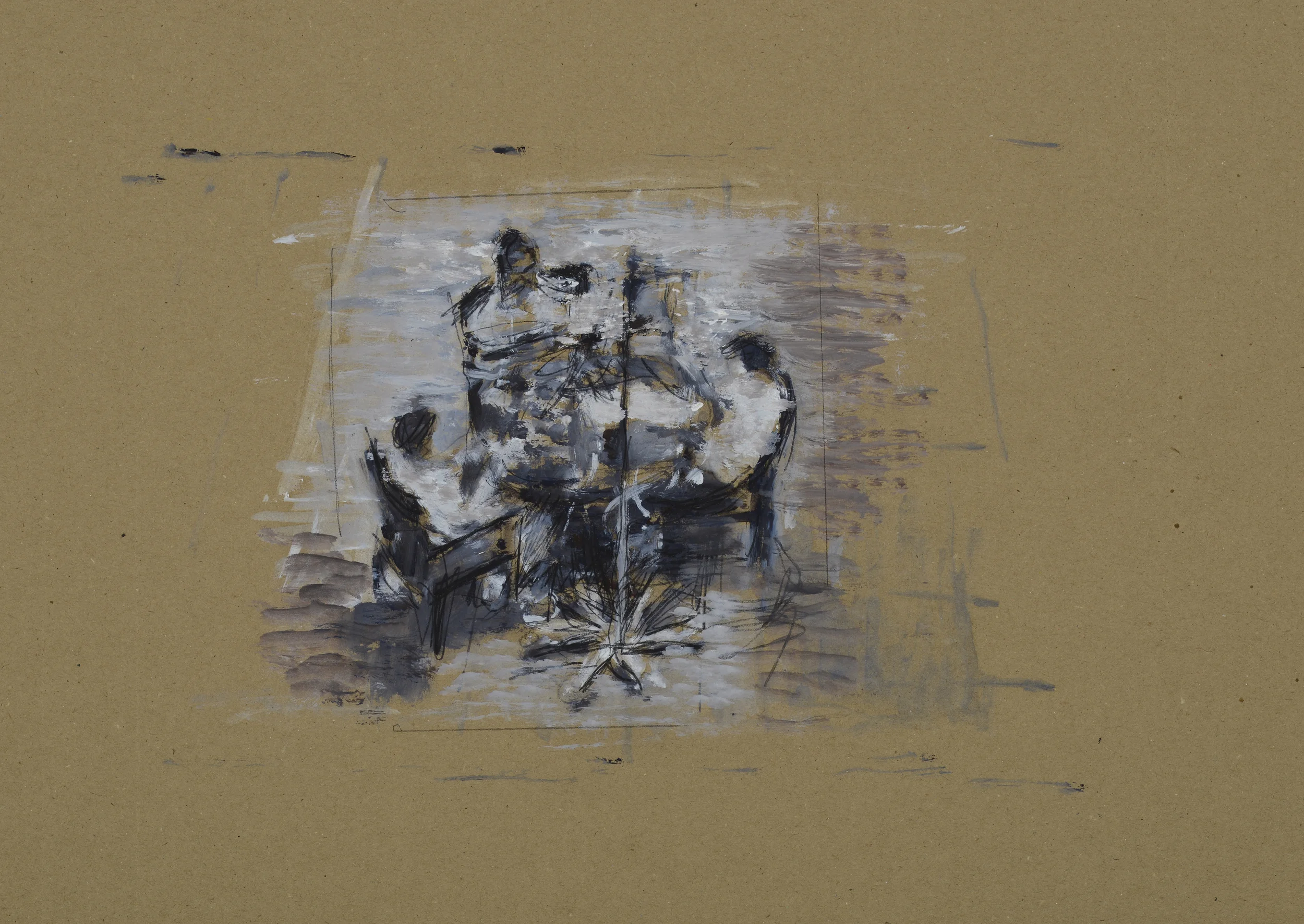 Fourth Player (b/w sketch)