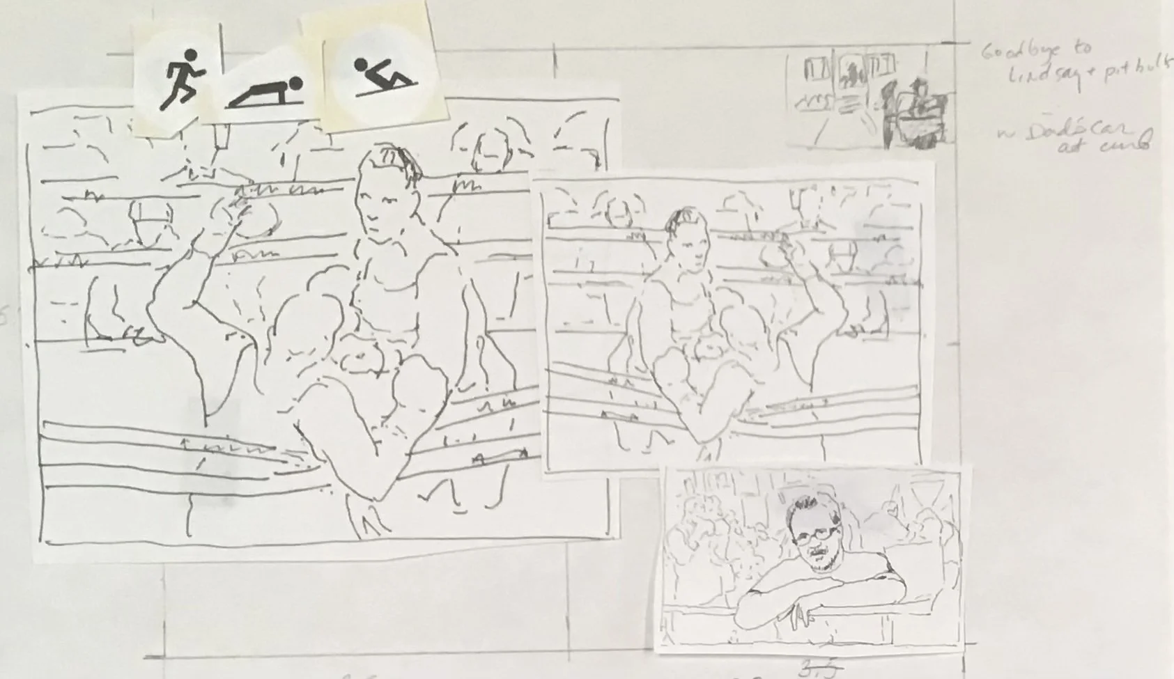 Wild Card Boxing gym (layout sketch), 2025