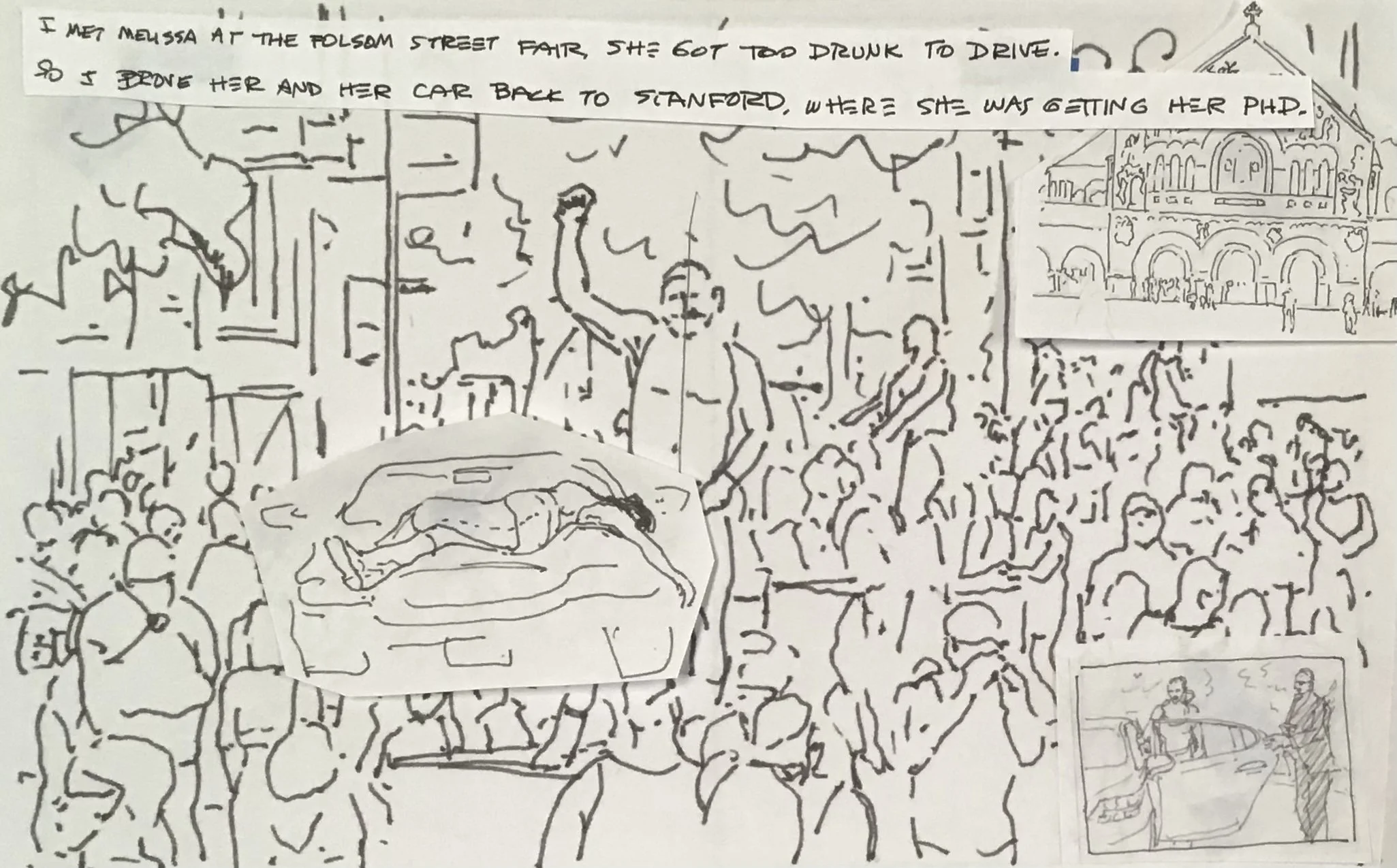 Folsom Street Fair (layout sketch), 2025