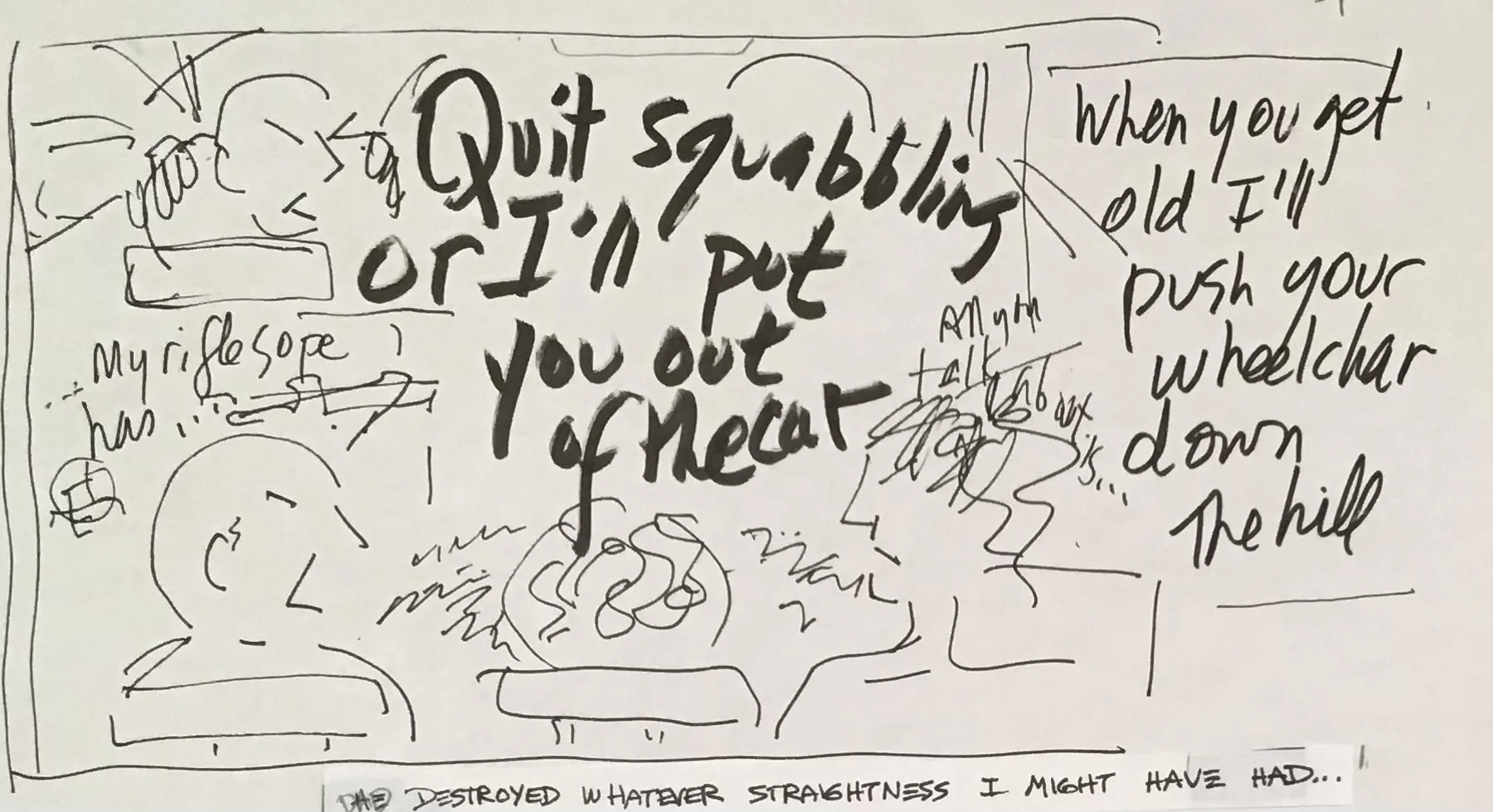 Quit Squabbling (layout sketch), 2025