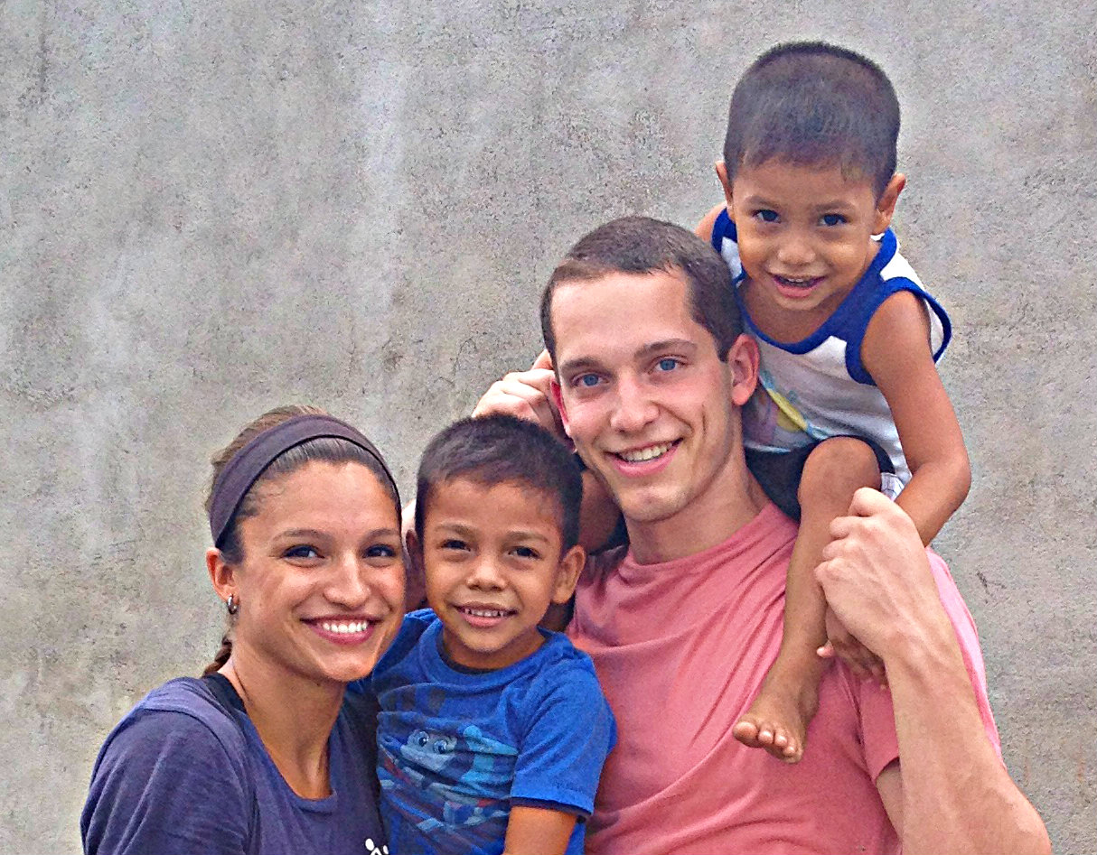 Families are reunited in Nicaragua! PD Dana and her brother, may summer intern, Connor play with brothers Jose Alejandro and Jose Santos.jpg