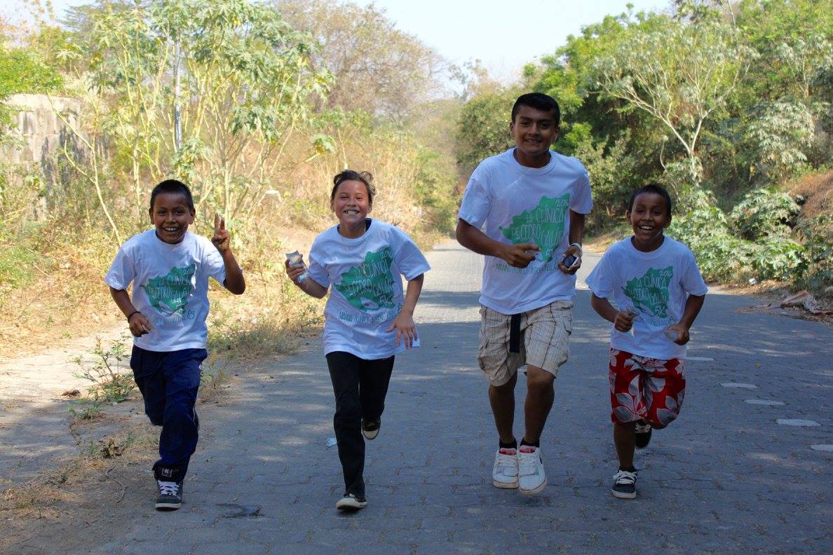 Running for the finish line together.