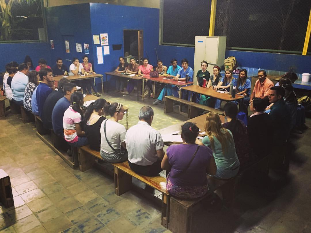 Meeting with the community advisory board.